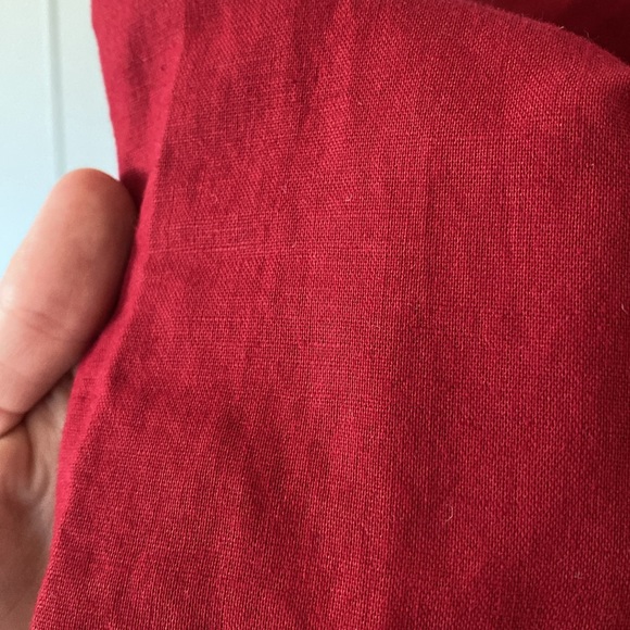 Banana Republic Red Linen Wrap Dress - Picture 5 of 6